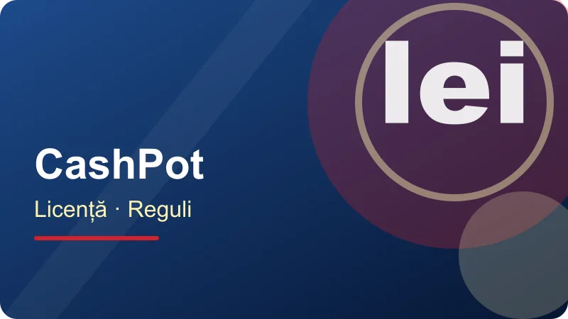 Licența ONJN a CashPot Casino Romania – ilustrație pentru secțiunea CashPot